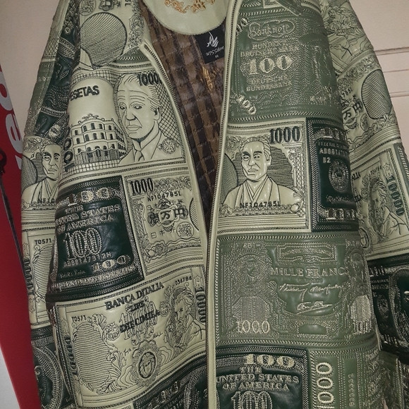 Al wissam rare Genuine Leather jacket - Picture 2 of 6